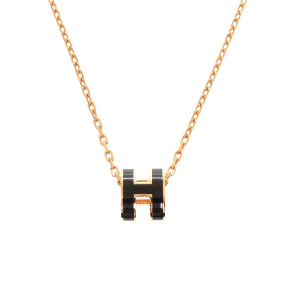 HERMES Black Necklace